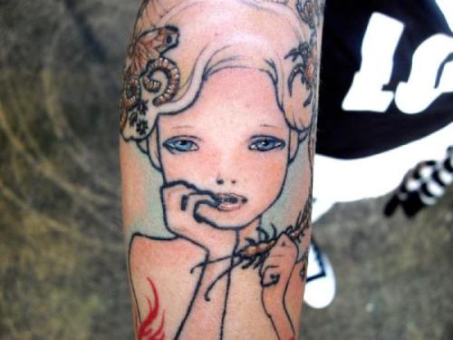 Porn fuckyeahtattoos:  bug girl tattoo done on photos