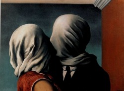 ashipwreck:  The Lovers René Magritte, 1928