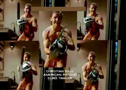 Major Dad’s Celebrity Nude 179  Christian Bale naked in American Psycho trailer 