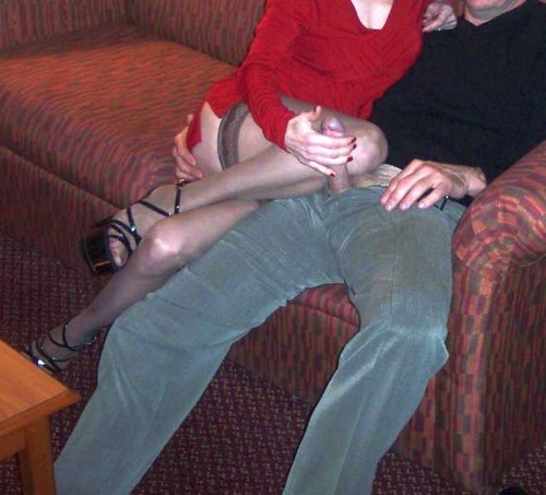kinkycravings:  Hotwife at play in the hotel…