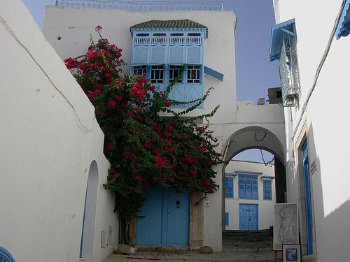 Tunesien - Sidi Bou Said - Weiß-blau-rot (by roba66)