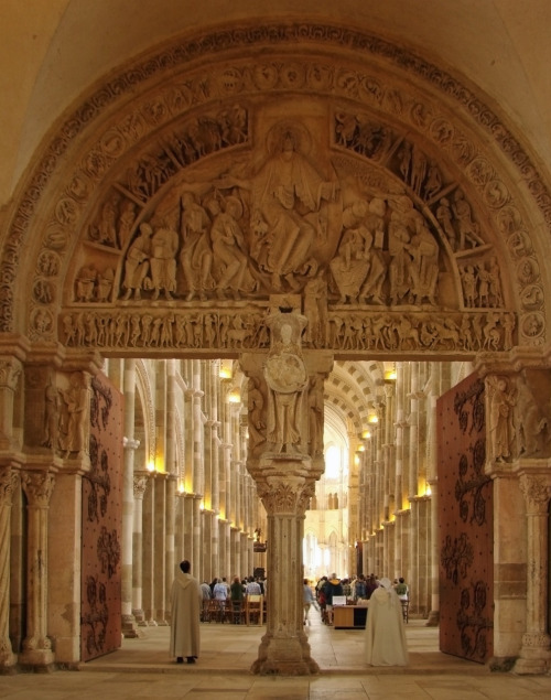 arthistorycq:Main Portal from VézelayLocation: Vézelay, France1120-1138