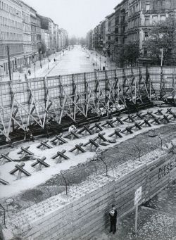 Olaf plays with his football beside the Berlin