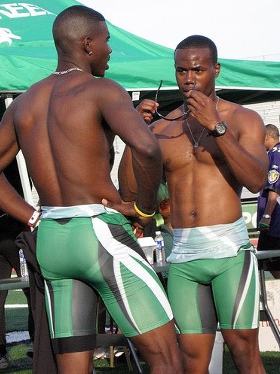 I can see his jockstrap.