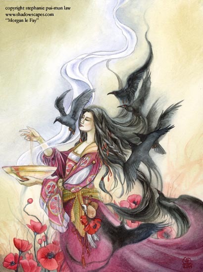 alphabet-of-thorn:Morgan le Fay by Stephanie Pui Mun Law