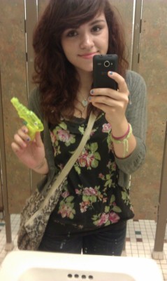 I was filling up David&rsquo;s water-gun, today was fun (: