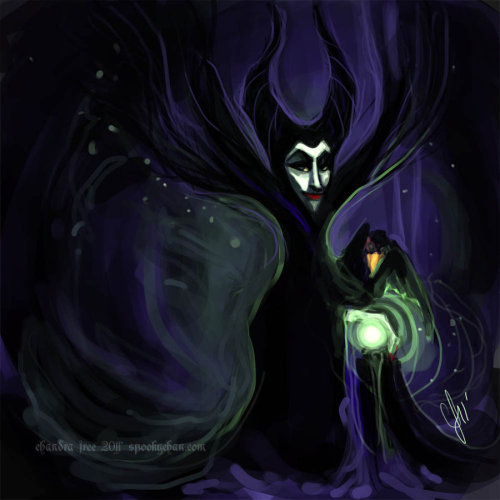 Maleficent -30 minute drawing Photoshop. 2011.