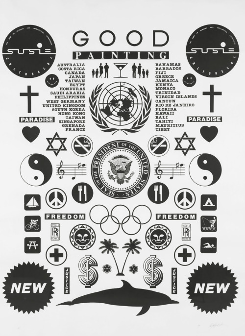 Good screenprint by Ashley Bickerton, 1988