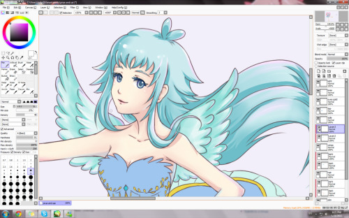 mischibious: started shadingg and suchh~~ YAYYY~~  I haven’t colored things in awhile~ I 