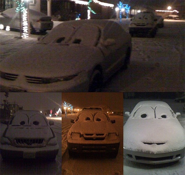 SNOW CARS!