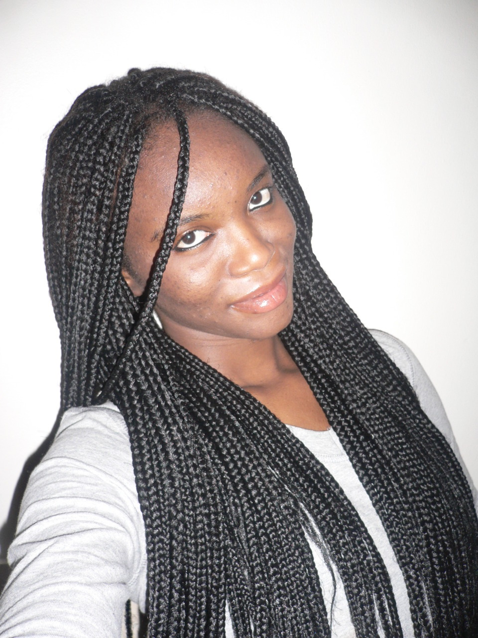 darkskinnedblackbeauty:  Me and my braids www.naturellen.tumblr.com 