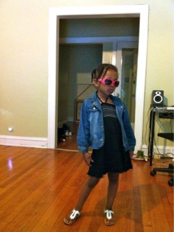 I&rsquo;m not sure when but at some point Beja figured out she&rsquo;s pretty fly for a 5 yr old. Lol.