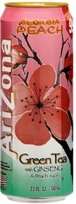 One of my favorite Arizona Green Tea.  Georgia Peach- Arizona Green Tea with Ginseng