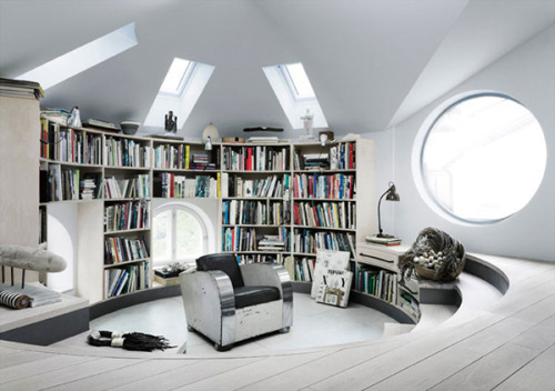 architectureblog - (via great inspiration for bookcase | Blue...