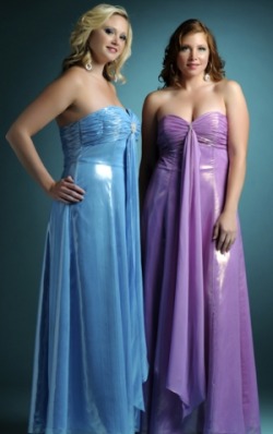 Plus size prom dresses.