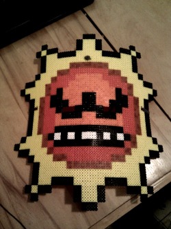 it8bit:  Angry Sun Bead Sprite Mask  - by Patrick