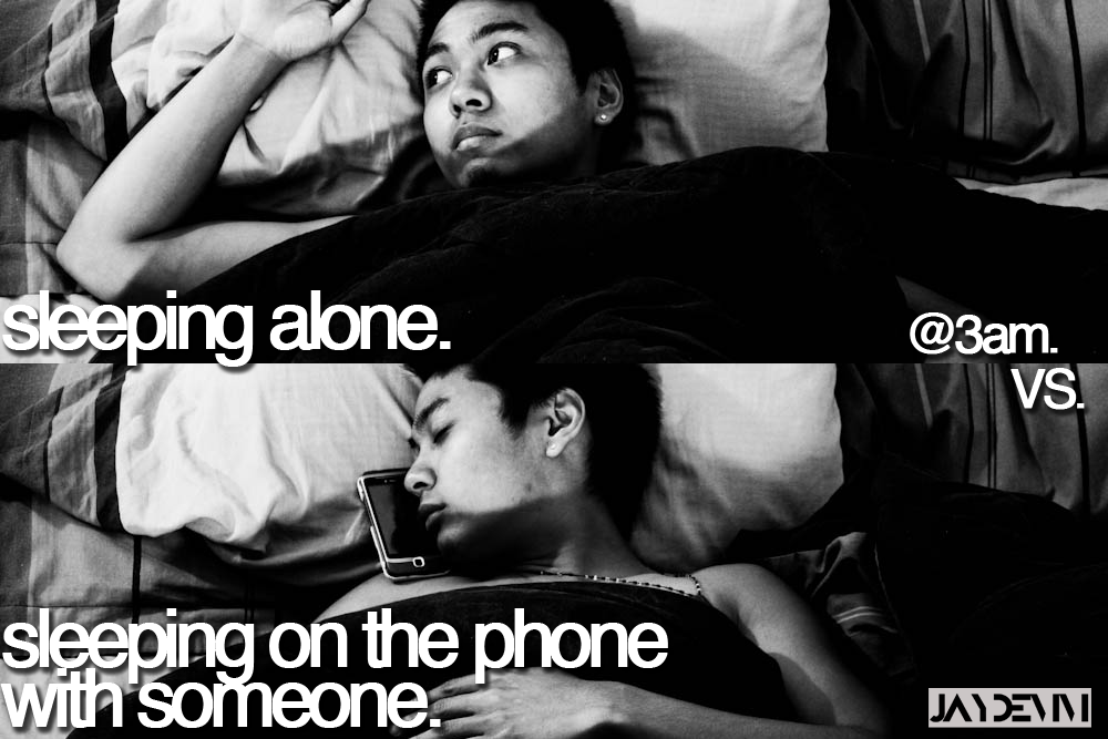 jaydemm:  THAT feeling when your on the phone with someone. As much as you want to
