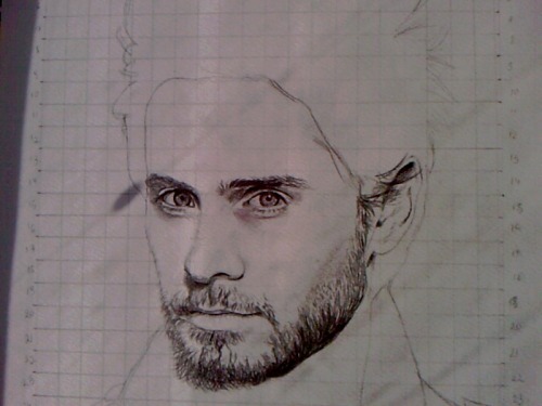 dysfunctionalfun: aggsart: Jared Leto (work in progress) wow