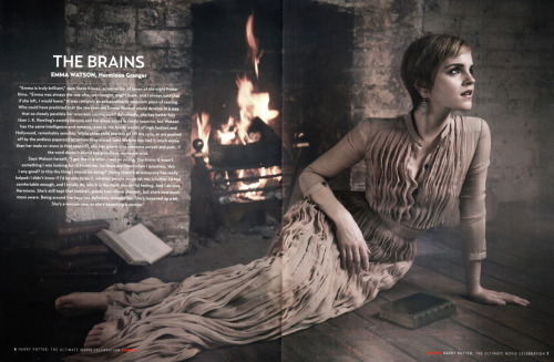 deardarkness:  The Brains for Empire Magazine’s Harry Potter Celebration Emma Watson is flawless 