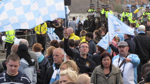 #mcfcparade part 1 - a series of photographs from Great Ancoats St.
