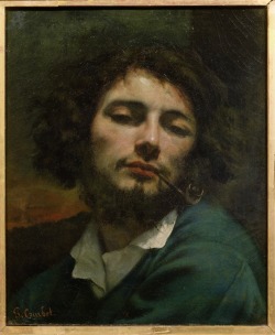 fuckyeah-arthistory:  Self Portrait (Man with a Pipe) - Gustave Courbet, c. 1846 