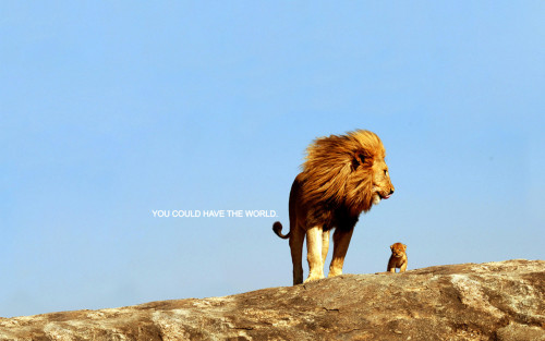 thinkhealthynotskinny:  onesteptowardsme:  Touched my heart in ways you can’t imagine. :’)   OH MY GOODNESS IT’S MUFASA AND SIMBA. 