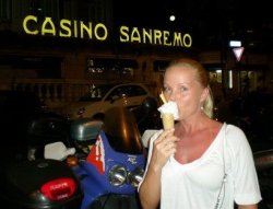Silvia Saint With Ice Cream - Sanremo (Italy)