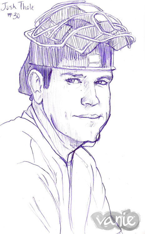 ayvanie: Josh Thole #30 Pen His chin… so cute and I messed it uuup. Sweet, I&rsquo;m not 
