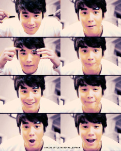 crazylittlethingcalledpnam:  :) P’Shone’s wacky faces. :DDDDD *credits: to the owner of the photo I edited. :DDD 