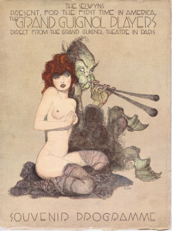 drakecaperton:   Souvenir Programme The Selwyns Presents  The Grand Guignol Players October 1923 Art by Hans Flato Studio (6000th post….) 