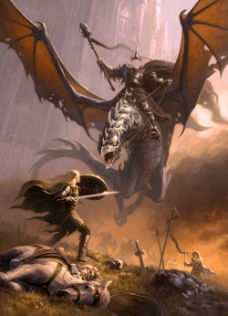 pacalin: Here is the winner of the Eowyn and the Nazgul Challenge. Eowyn and the Nazgul- by Craig J. Spearing 