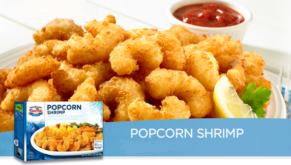 S O S | Popcorn shrimp up in this… Frozen like a thug’s...