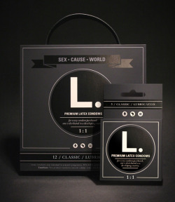 andrewharlow:  “L. is a condom company with a cause: to empower women globally by supporting the human right to safe sex. For every condom you purchase, one is distributed in a developing country. L. not only provides those in need with safe sex options,