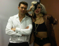 ladygagadaily:  Ryan Seacrest x Lady Gaga