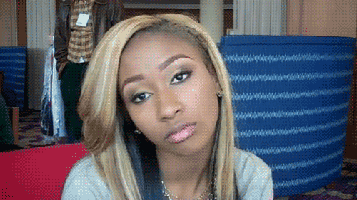 When people stare at you. 