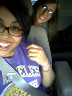 Driving home with @sneaks_n_bows !!!