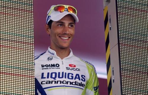 Eros Capecchi (Liquigas - Cannondale) smiles to the crowd