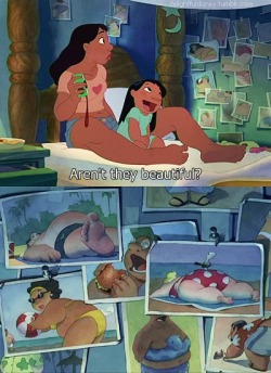 thehungrysuccubus:  samscapades:  prestonhymas:  dykestar:   Lilo and Stitch. The Original “Body Positive” Disney Cartoon.  I love how Nani wasn’t stick thin like the rest of disney girls.   Love this movie  people always say “I love how Nani