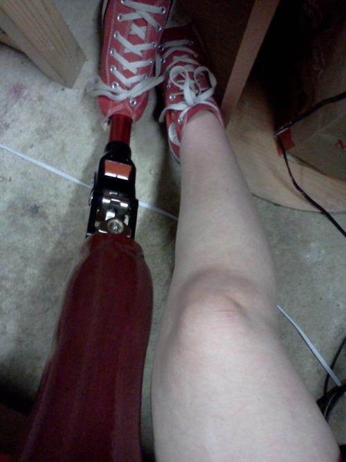 lxlessthan3xl:  My legs. For anon and other curious people. Yeah.. It’s red. Be jealous.