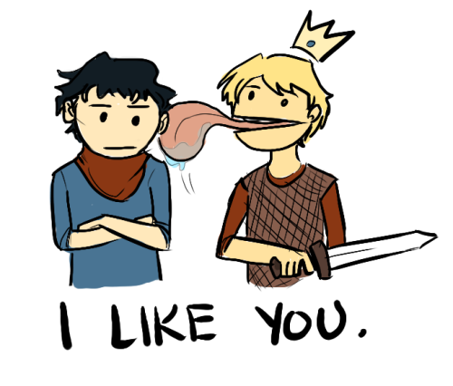 wildgingerappeared:I guess I’m practicing for the Merthur party or something, idk. this is pretty mu