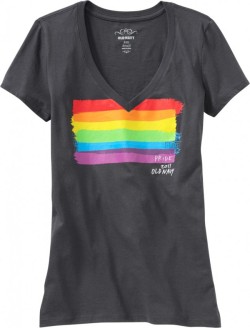 giarose:   go-steady-with-me:  Old Navy Debuts Gay Pride T-Shirts For It Gets Better “Old Navy, taking a cue from… oh wait, NO OTHER MAJOR RETAILER EVER, is launching a line of rainbow-themed Pride shirts next Monday. Four designs will be available,