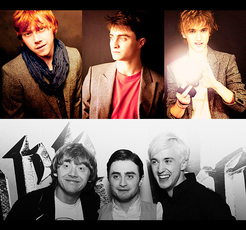pygmypufftattoo-blog:  Grint + Radcliffe + Felton 