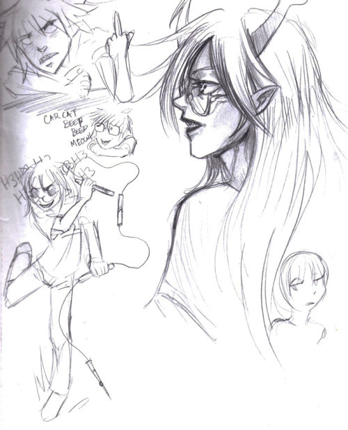 des-pudels-kern:  all done without ref I think I got Vriska’s teeth wrong but idc done before/during/after watching the new Pirates of the Caribbean  it’s pretty dumb but Vriskaaaa 