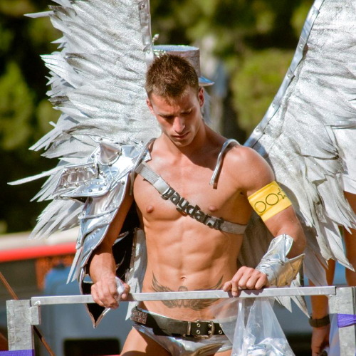 costumehunks:  Costumed Hunk Sexy Angel 