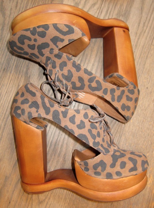 Jeffrey Campbell’s cut out cheetah sandals