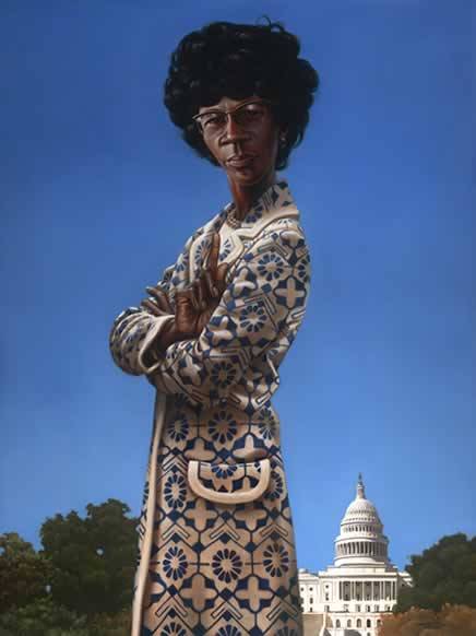 fyblackwomenart:Shirley Chisholm by Kadir Nelsonwas an American politician, educator, and author. Sh