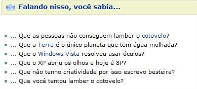 bemhumorado:  você sabia ? 