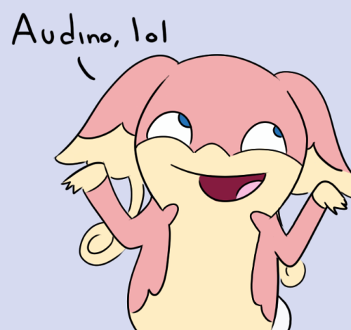 nurse-audino:  #Joe #you #never #pronounce #things #correctly  yea i got audino wrong too i thought it was aw deeno i also thought tabunne was tah boon and not ta boo nay