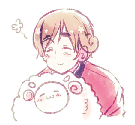 anglofag:  Zea-Zea! &lt;3  I&rsquo;m glad Hima finally colored a picture