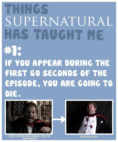 Things that Supernatural Has Taught Me. adult photos